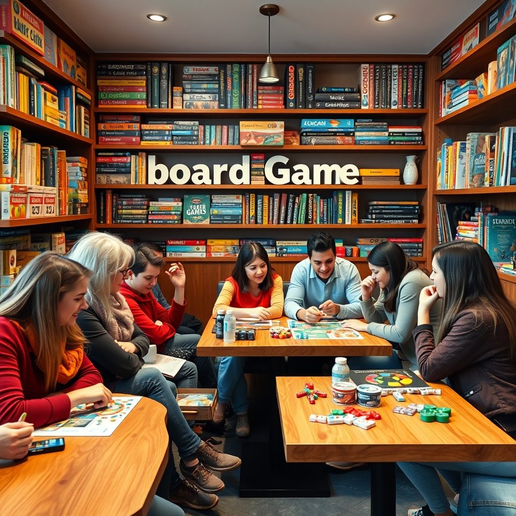 Pelihyllyt Board Cafessa